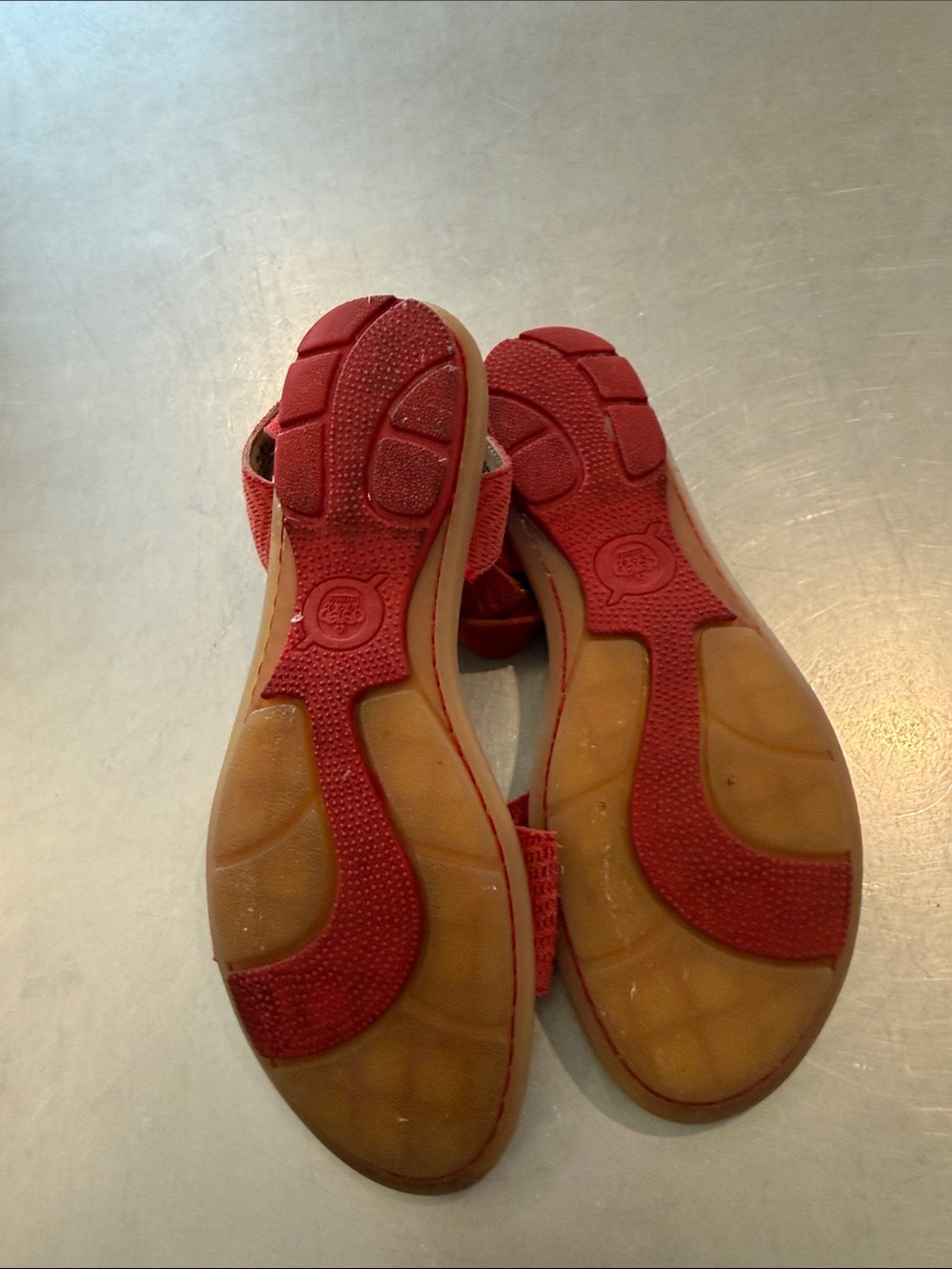 Born Red Fabric Ankle-Strap Sandals - Picture 4 of 5